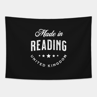 Made In Reading, UK - Vintage Logo Text Design Tapestry