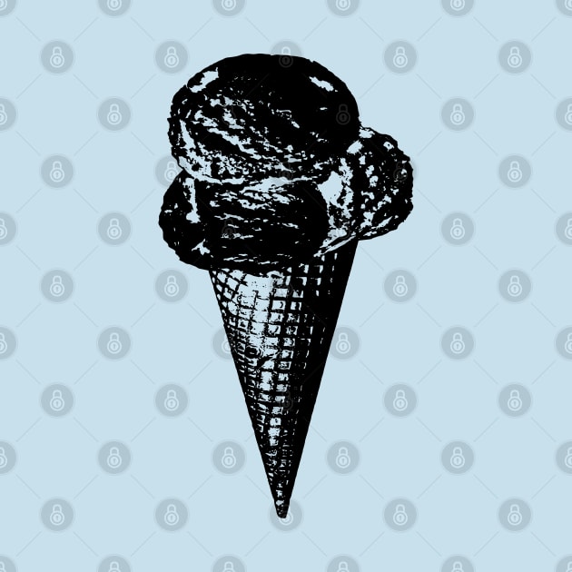 Black Candy Ice Cream Design by boobear_studio