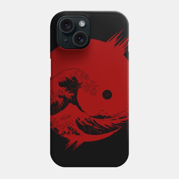 Red Wave Phone Case by pilipsjanuariusDesign