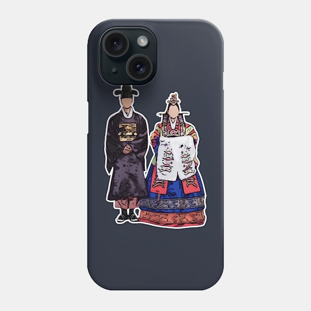 Korean Wedding in Hanbok Phone Case by ellaine13