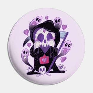 Grim reaper love Pin