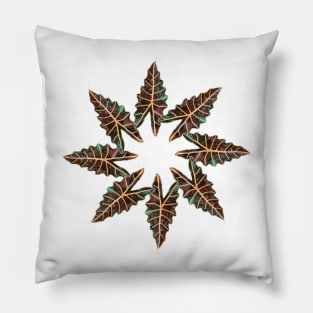 Alocasia mandala Pillow