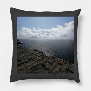 The edge of the cliff (style, text, font, englewood cliffs new, type, word) Pillow