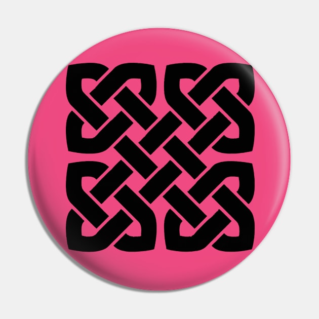 Celtic Interwoven Endless Knot Geometric Pattern 8 Pin by taiche