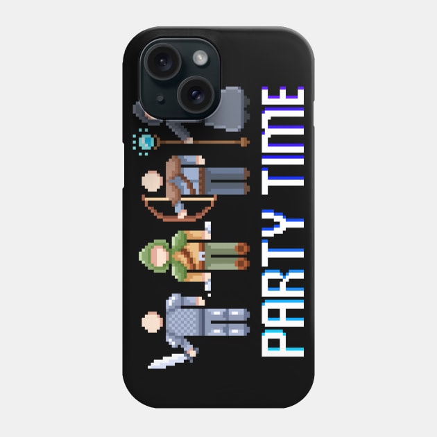 Party Time Class RPG Roleplaying DM 8-Bit Phone Case by Dojaja