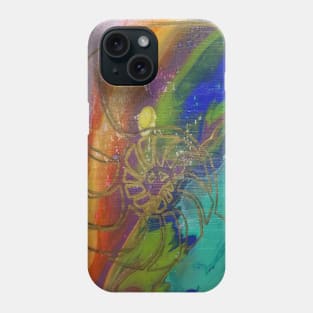 Acrylic Pour Shell Painting Phone Case