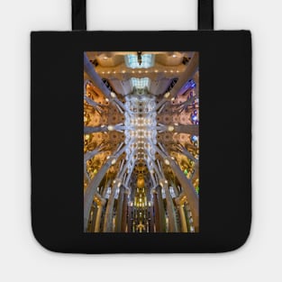 Sagrada Familia cathedral in Barcelona, Spain Tote