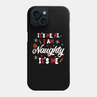 Nice Naughty Men Women Couples Matching Christmas Phone Case