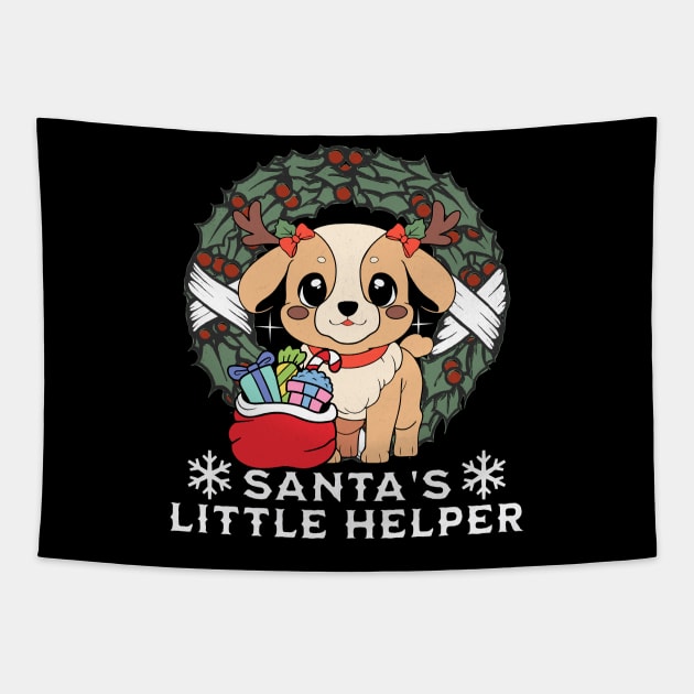 Santa's Little Helper Tapestry by Norse Magic