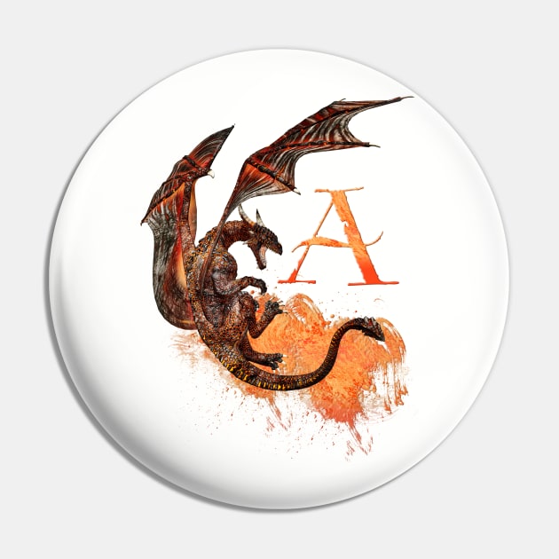 Drachen Buchstabe A Pin by AndreaTiettje