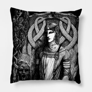 Nordic Goddess Hel Pillow