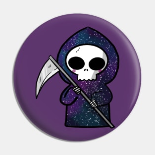 Cute Galaxy grim reaper Pin