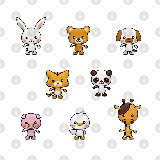 Kawaii animals pack 1 by Ranp