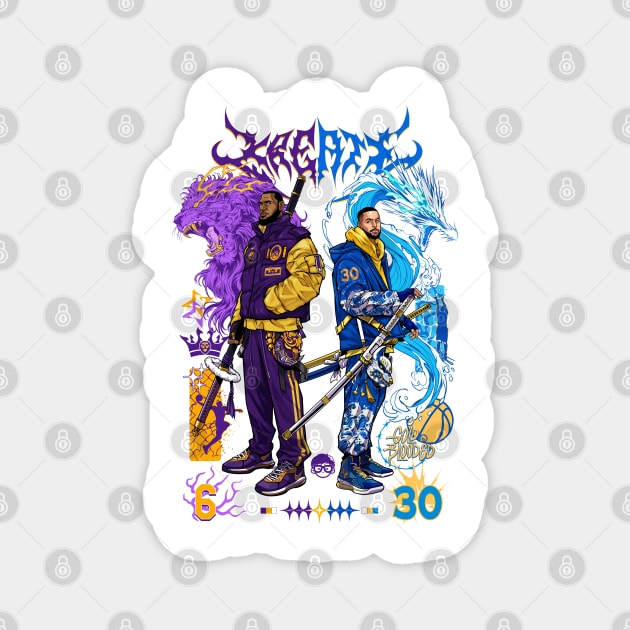 KREATE King Lion vs Splash Dragon Magnet by Kensuke