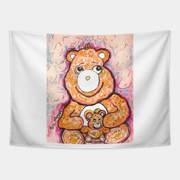 Care Bears Friend Bear Tapestry by TheArtQueenOfMichigan 