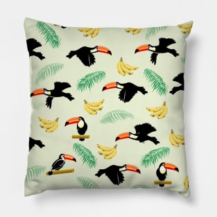 Tropical Toucan Pattern Pillow