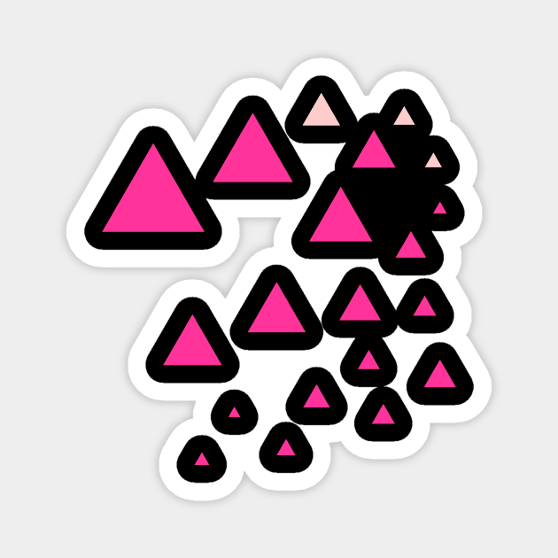 Triangle Minimal Graphic Magnet by Nikokosmos