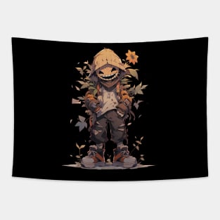 Cute Scarecrow Halloween Design Tapestry