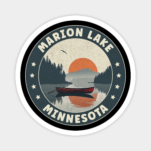 Marion Lake Minnesota Sunset Magnet by turtlestart