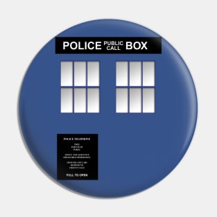 Police Box Classic Pin