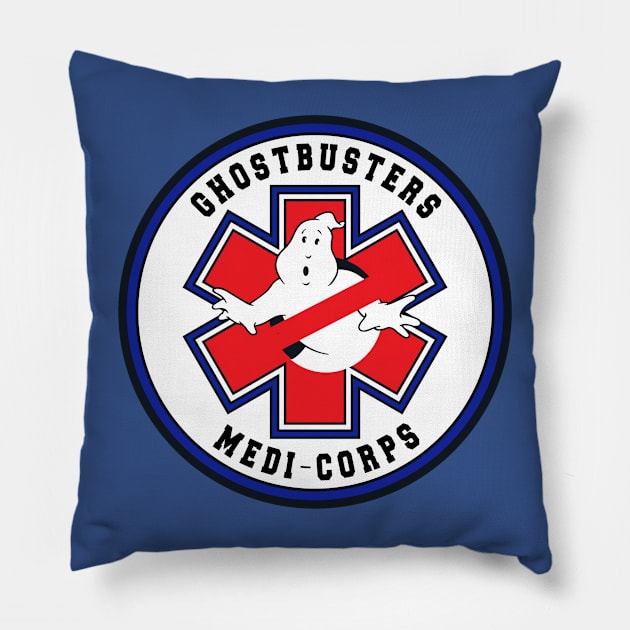 Ghostbusters Medi-Corps Classic Logo Pillow by Ghostbustersmedicorps