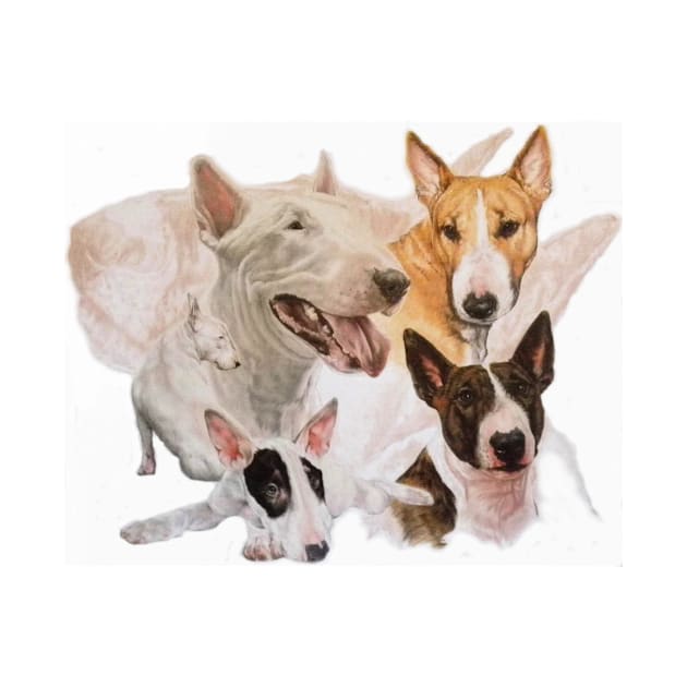 Bull Terrier Medley by BarbBarcikKeith