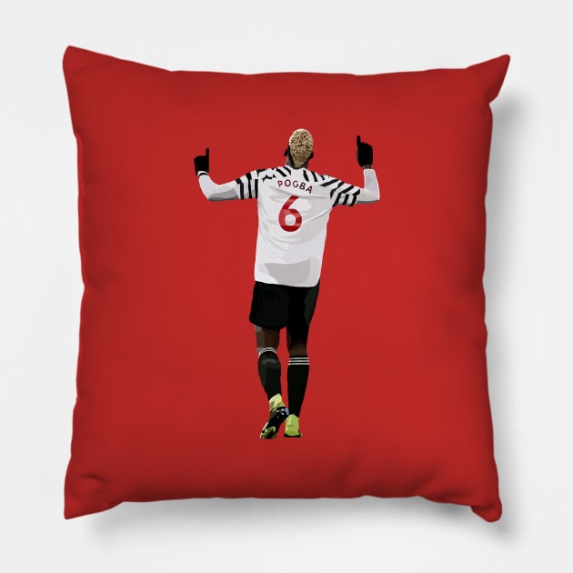 Paul Pogba Pillow by Webbed Toe Design's