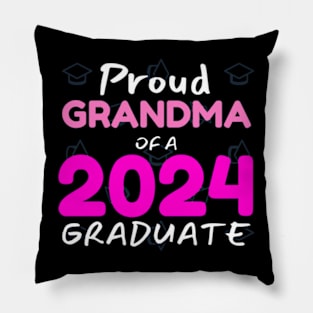 proud grandma of a graduate 2024 gift for grandma Pillow