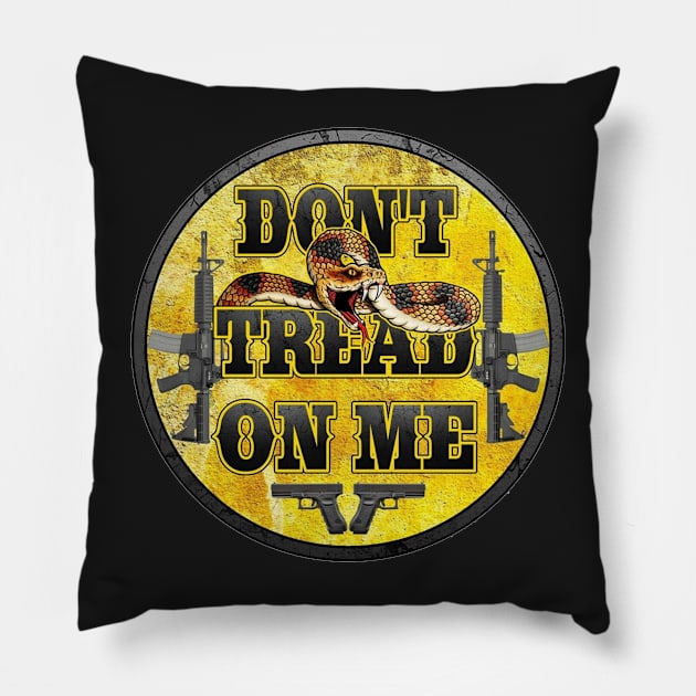 Don't Tread On Me Pillow by  The best hard hat stickers 