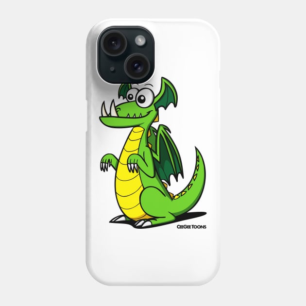 Begging Dragon Phone Case by CeeGeeToons