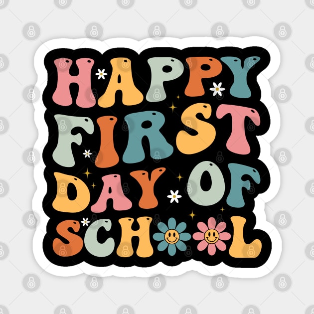 Happy First Day Of School Summer's Out For School Teacher Magnet by Zakzouk-store