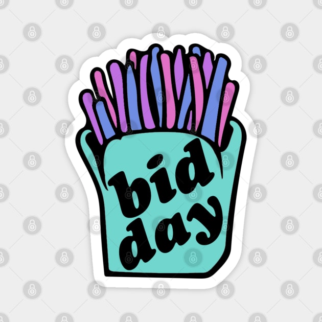 Clean Bid Day Fry Magnet by AdventureFinder