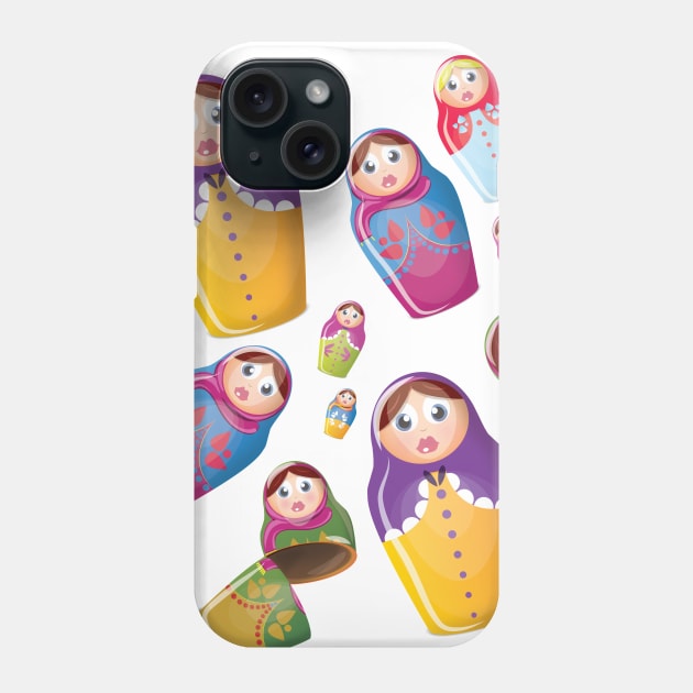 Russian Dolls Phone Case by nickemporium1