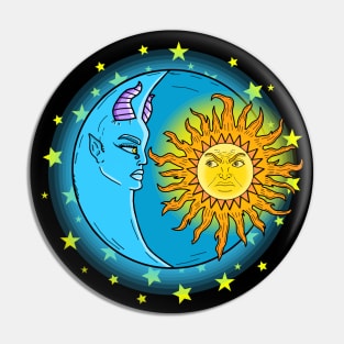 Moon And Sun Pin