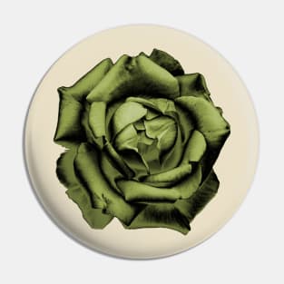 Yellow Charcoal Rose Pin