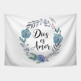 DIOS ES AMOR, spanish quote Tapestry