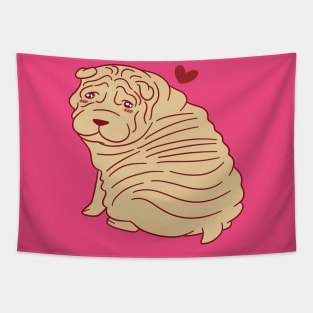 Sharpei Puppy Tapestry