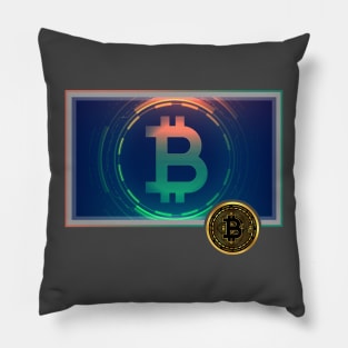 Bitcoin Graphic Pillow