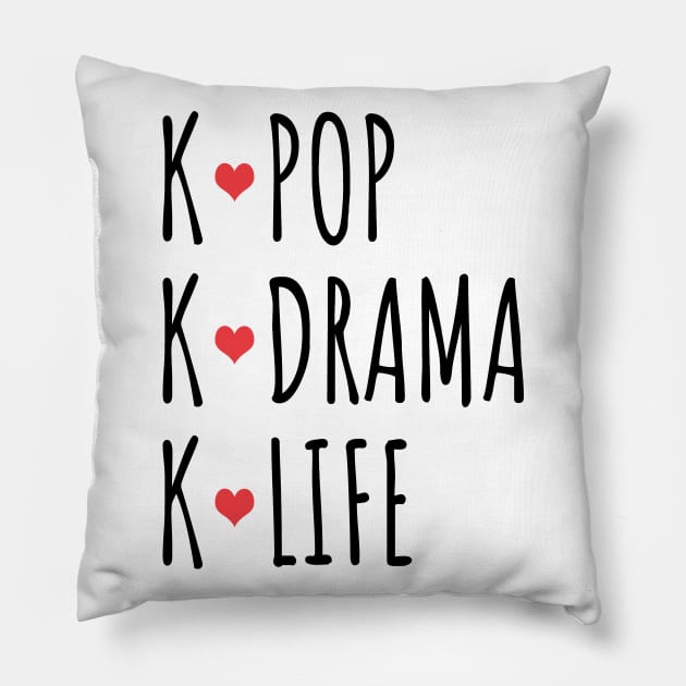 K-Pop K-Drama K-Life Pillow by LunaMay