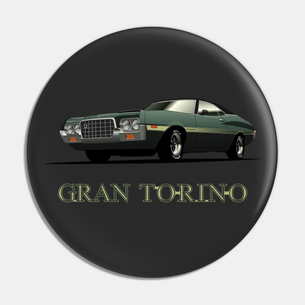 Gran Torino Pin by AutomotiveArt