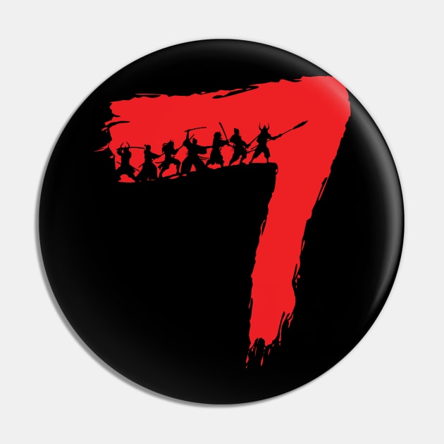 Seven Samurai Pin by MindsparkCreative