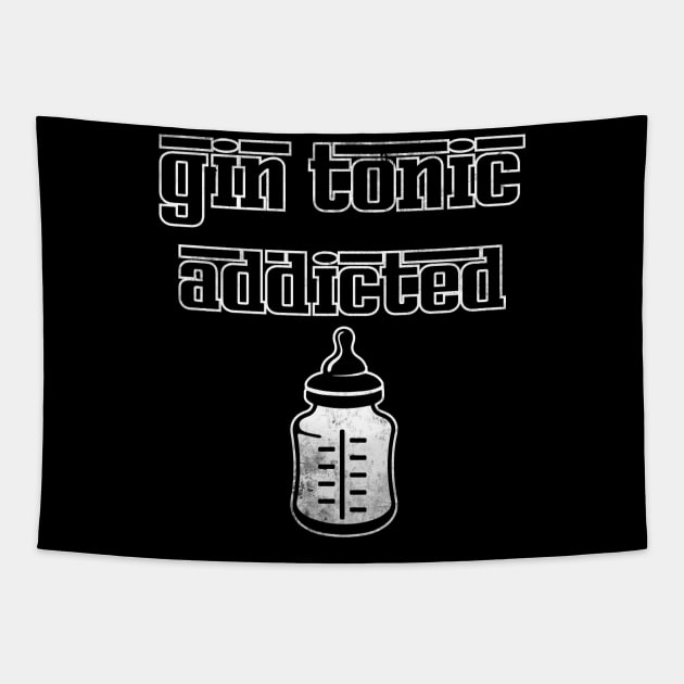 gin tonic addicted Tapestry by ElArrogante