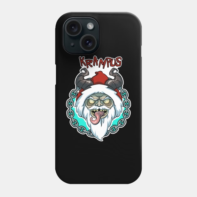 A very merry Krampus Christmas Phone Case by Dustinart