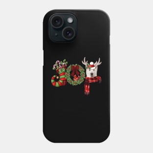 Christmas Joy Dwarf Stocking Reindeer German Shepherd Phone Case