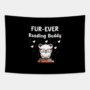 fur-ever reading buddy for books and dogs lover Tapestry