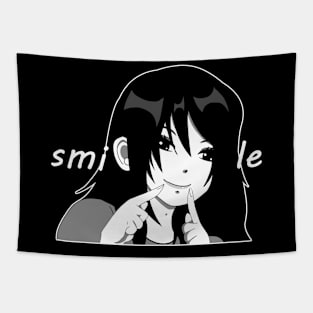 Funny & Sweet Big Smile Girl Tapestry