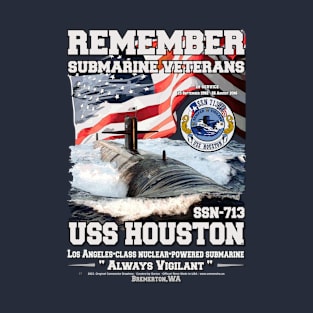 USS Houston SSN-713 Submarine veterans T-Shirt