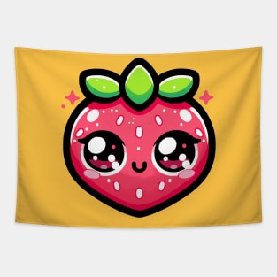 Kawaii strawberry Tapestry