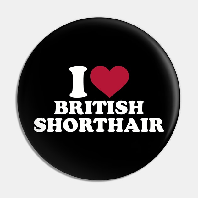 I love British Shorthair Cat Pin by Designzz