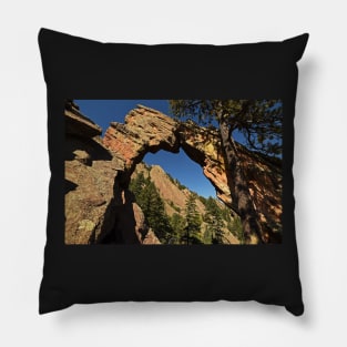 Royal Arch Trail Arch Boulder Colorado Pillow